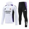 Real Madrid Hoodie Training Huppari 2024-25 Valkoinen - Miesten